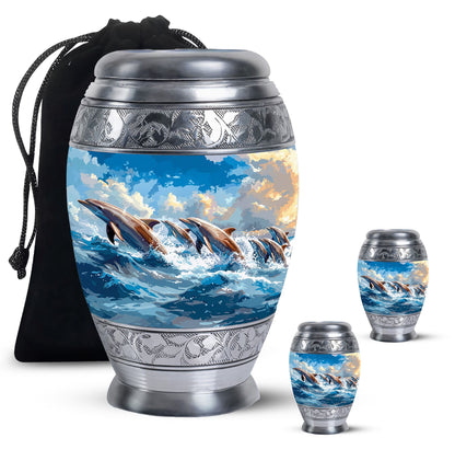 Personalized Artistic Memorial Urn for Women - 10-inch, 200 cu in - Yatskia