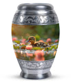 Duck Urn For Ashes Adult Men - Floral Cremation Ashes Urn