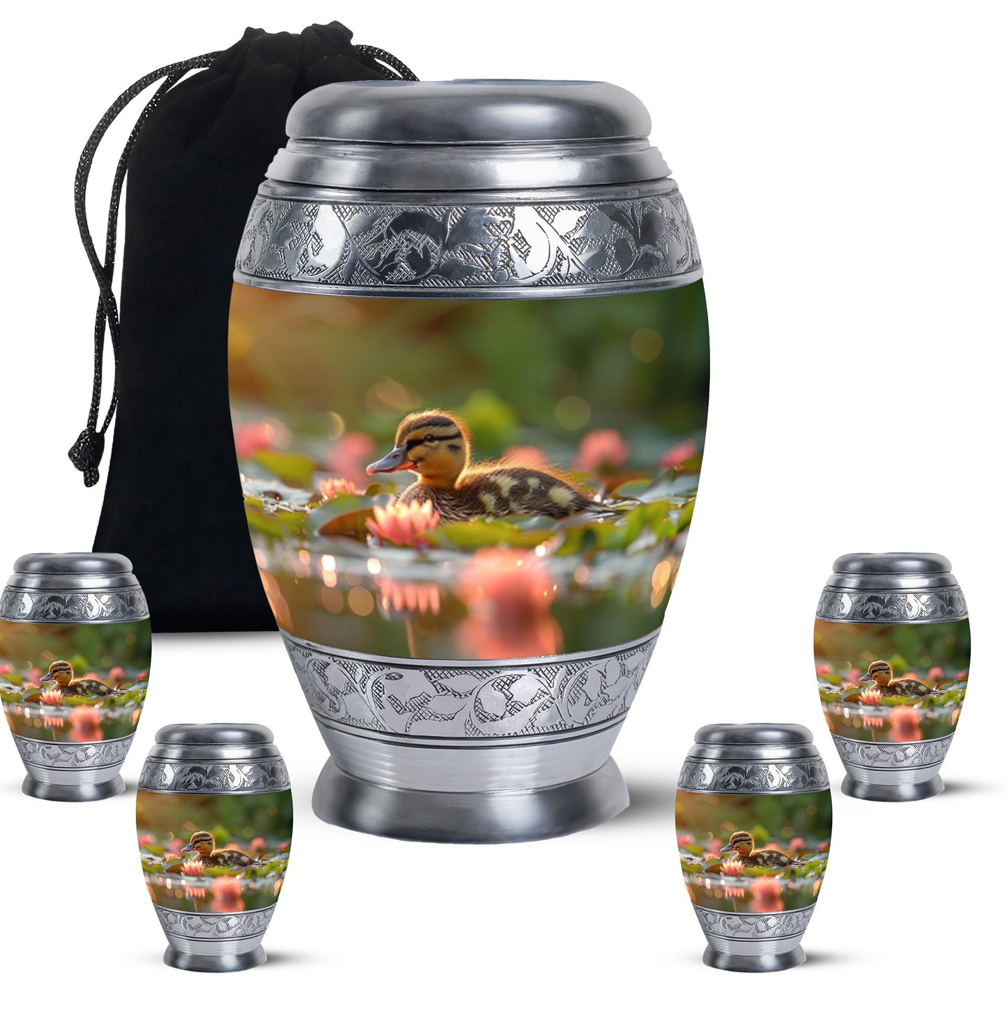 Personalized Bird Cremation Urn for Human Ashes - 10-inch, 200 cu in - Yatskia