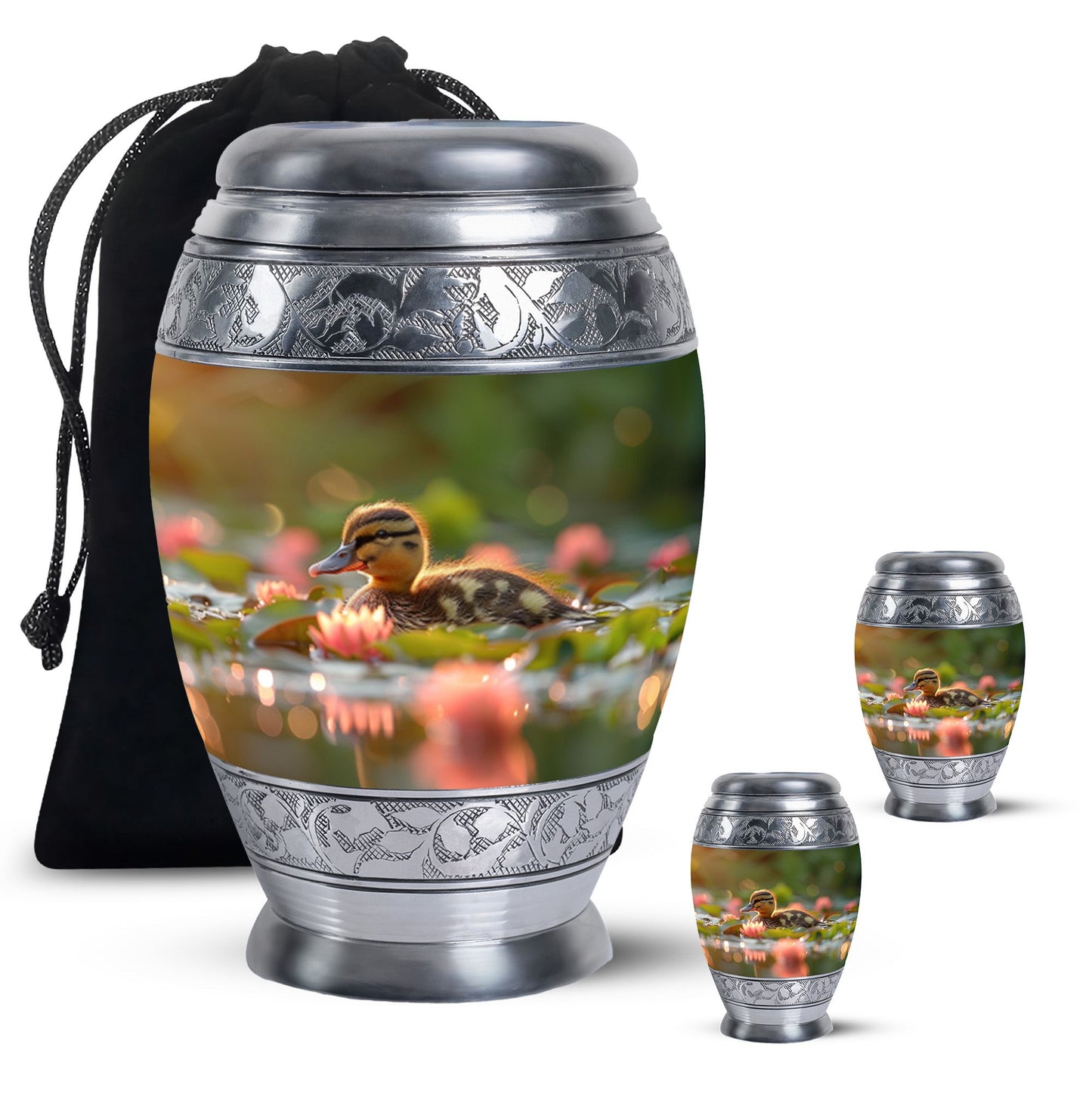 Personalized Bird Cremation Urn for Human Ashes - 10-inch, 200 cu in - Yatskia