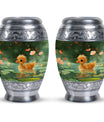 Animated Duckling's Urn For Adults - Duck Funeral Cremation Urn For Ashes