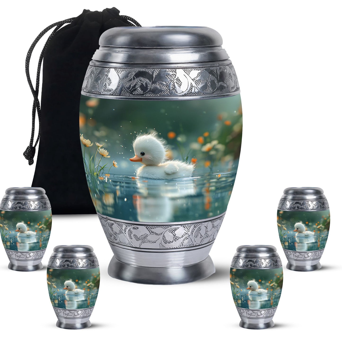 Personalized Bird Memorial Urn for Women - 10-inch, 200 cu in - Yatskia