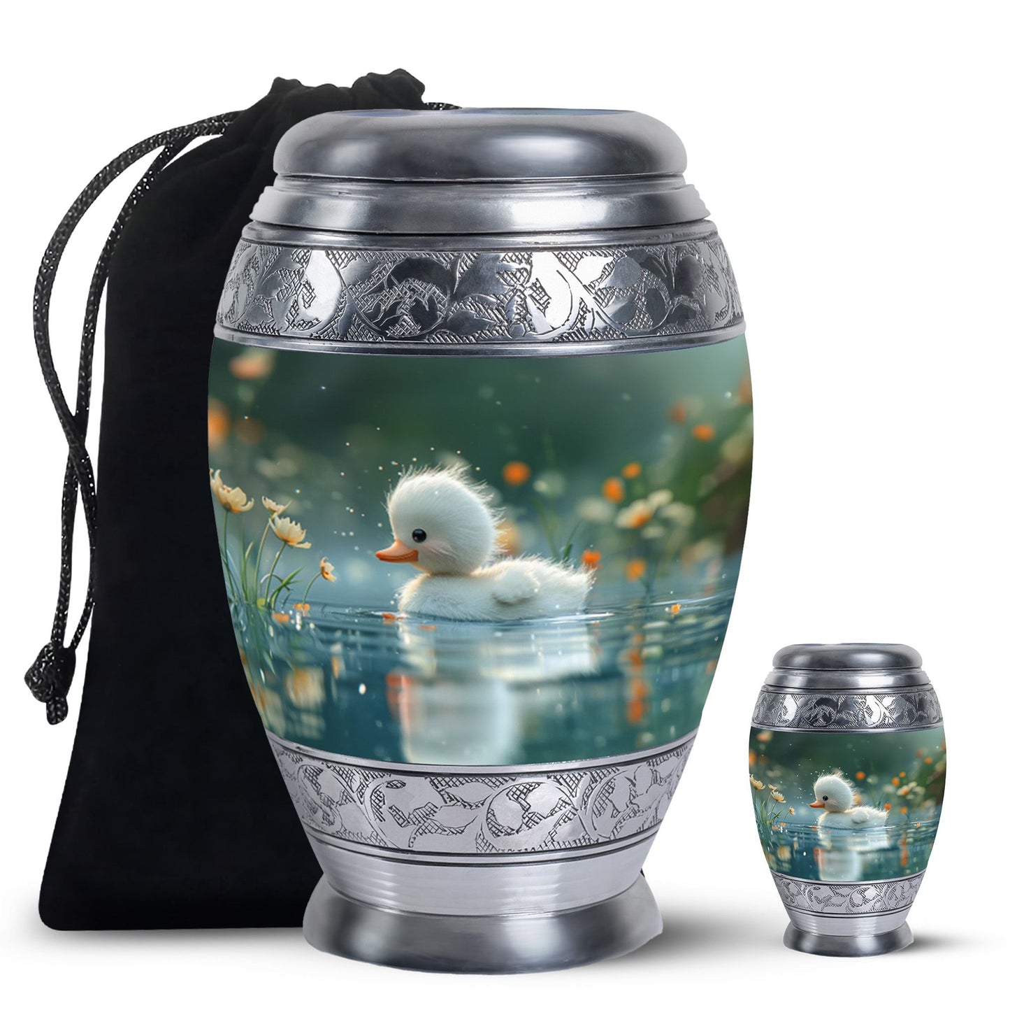 Personalized Bird Memorial Urn for Women - 10-inch, 200 cu in - Yatskia