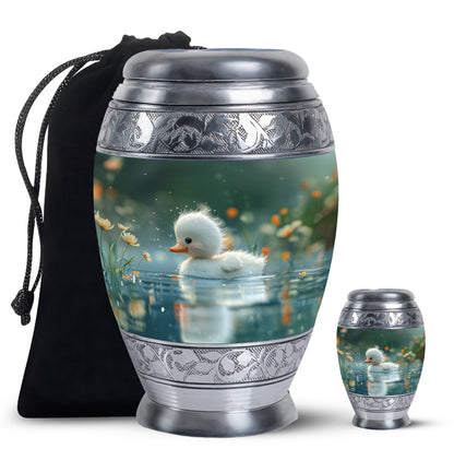 Personalized Bird Memorial Urn for Women - 10-inch, 200 cu in - Yatskia