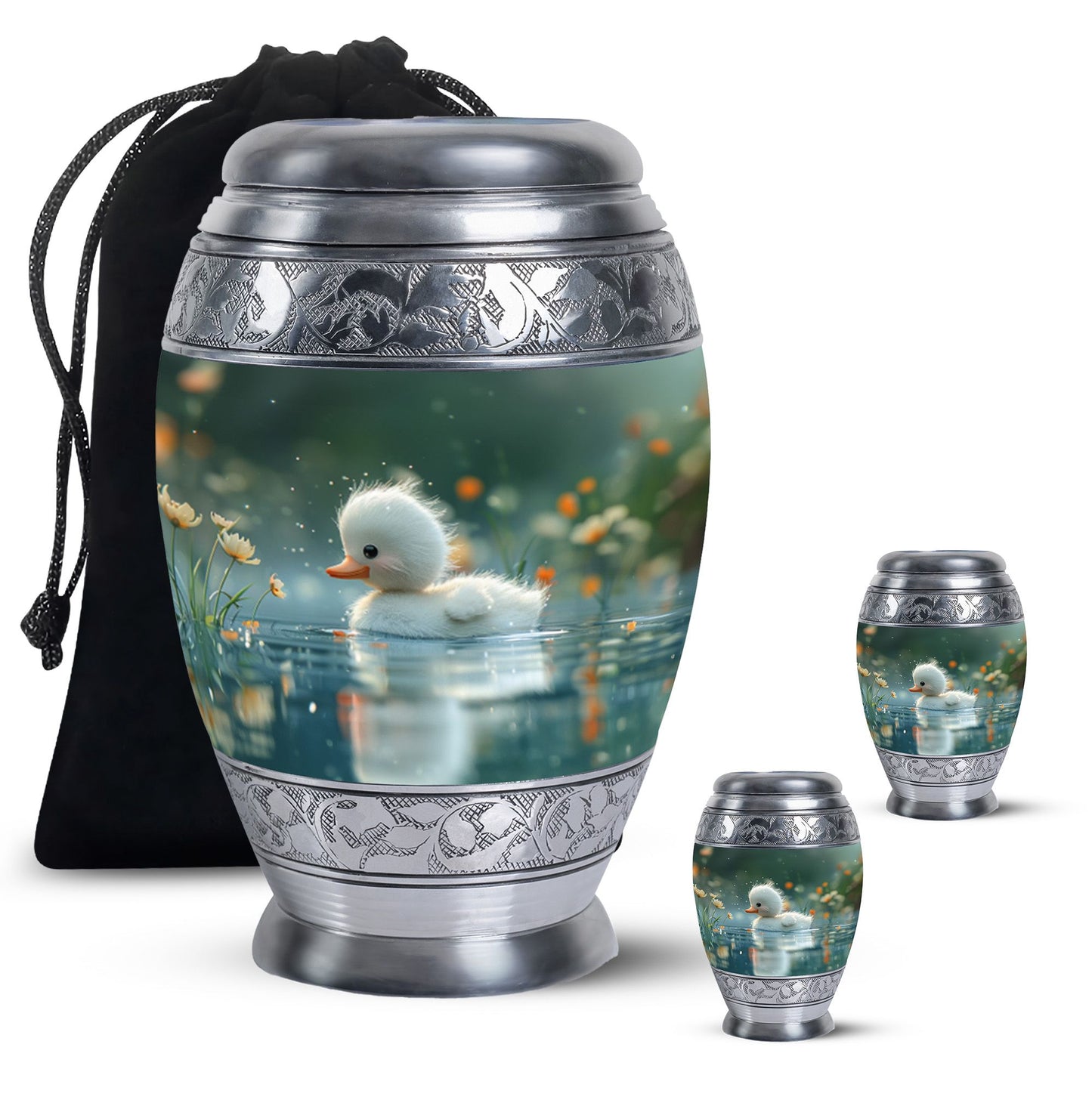 Personalized Bird Memorial Urn for Women - 10-inch, 200 cu in - Yatskia