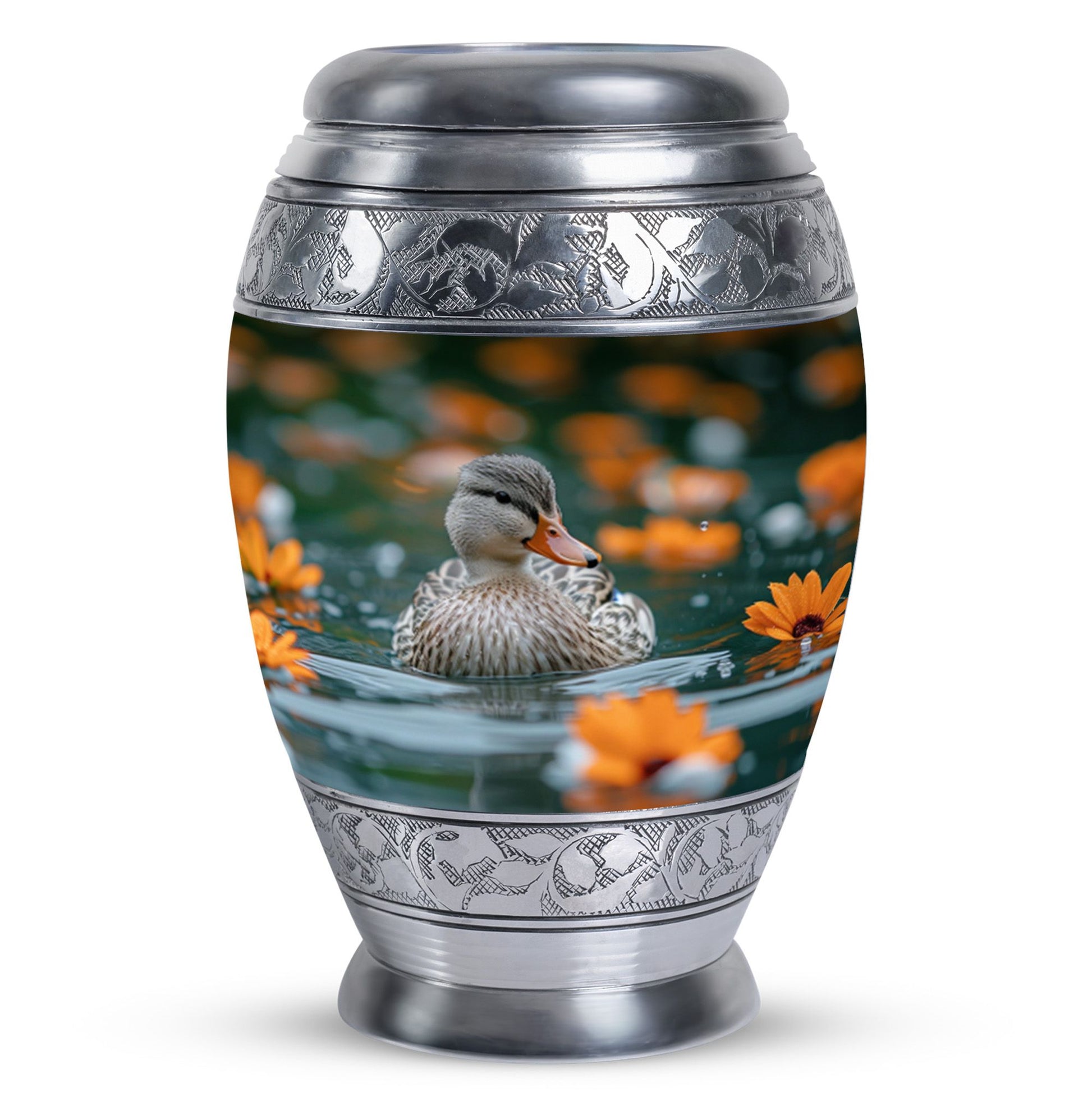 Duck Urn Memorial For Women - Funeral Cremation Urn For Ashes