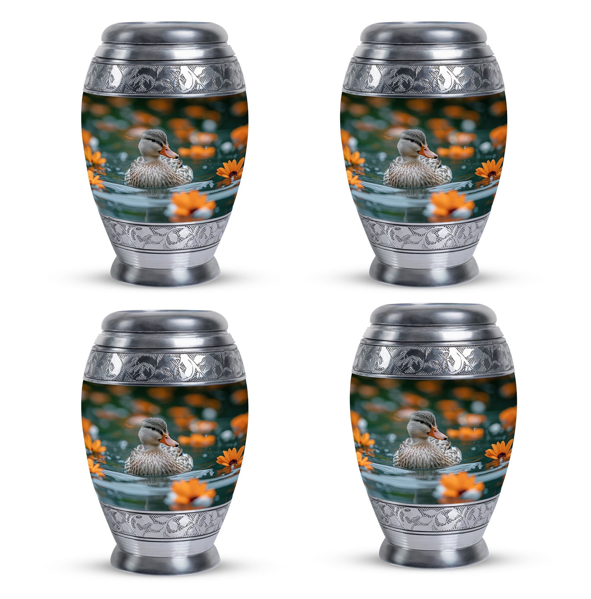 Duck Urn Memorial For Women - Funeral Cremation Urn For Ashes