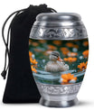 Duck Urn Memorial For Women - Funeral Cremation Urn For Ashes