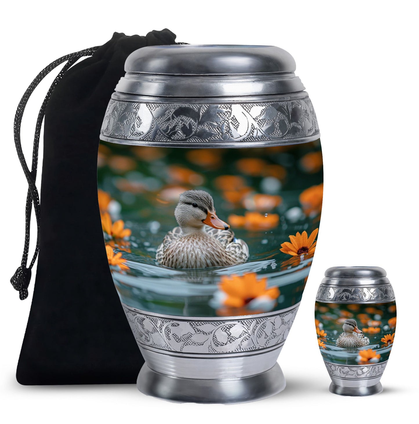 Personalized Bird Cremation Urn for Women - 10-inch, 200 cu in - Yatskia