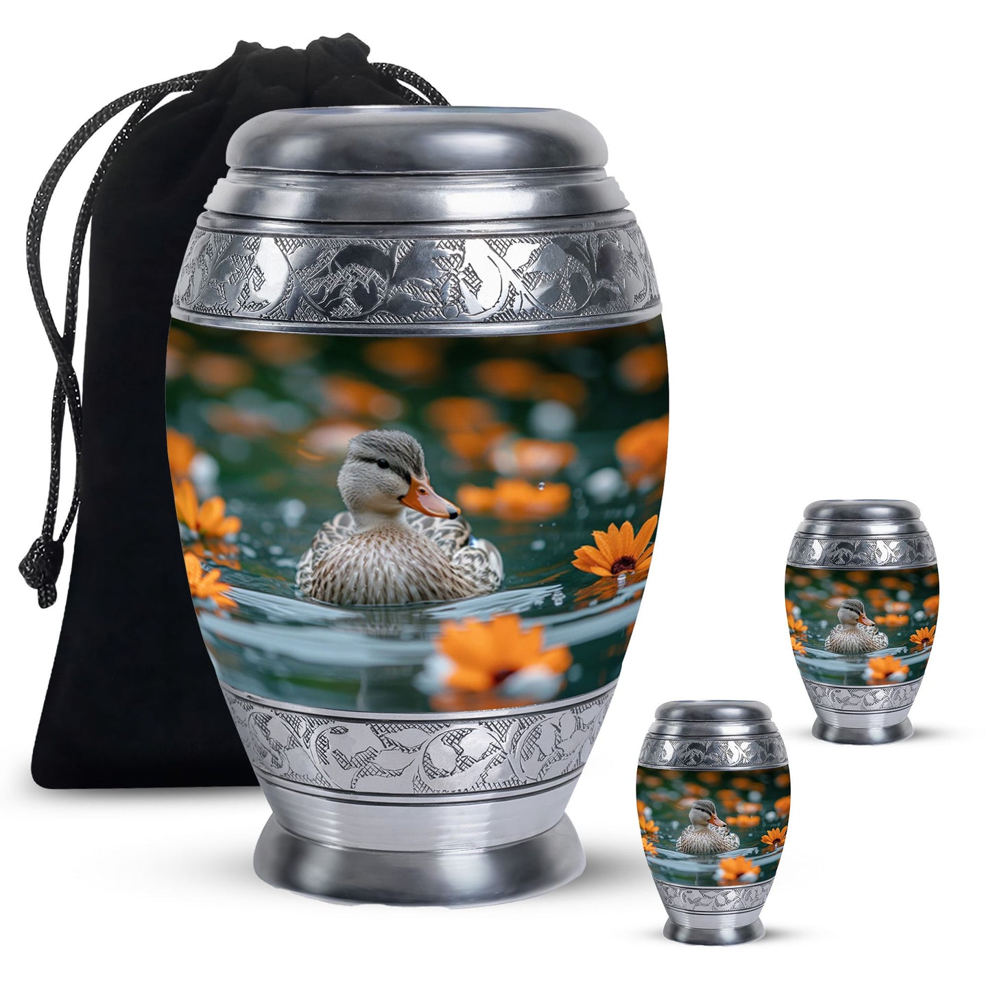 Personalized Bird Cremation Urn for Women - 10-inch, 200 cu in - Yatskia
