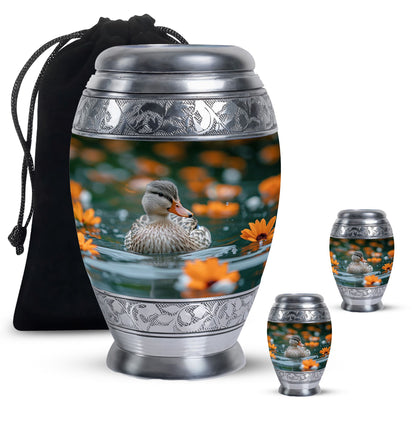 Personalized Bird Cremation Urn for Women - 10-inch, 200 cu in - Yatskia