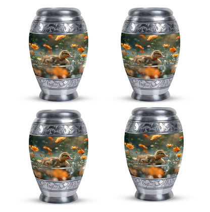 Personalized Flower Memorial Urn for Women - 10-inch, 200 cu in - Yatskia