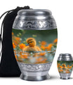 Golden Duckling Memorial Urn Set - Duck Cremation Urn For Ashes