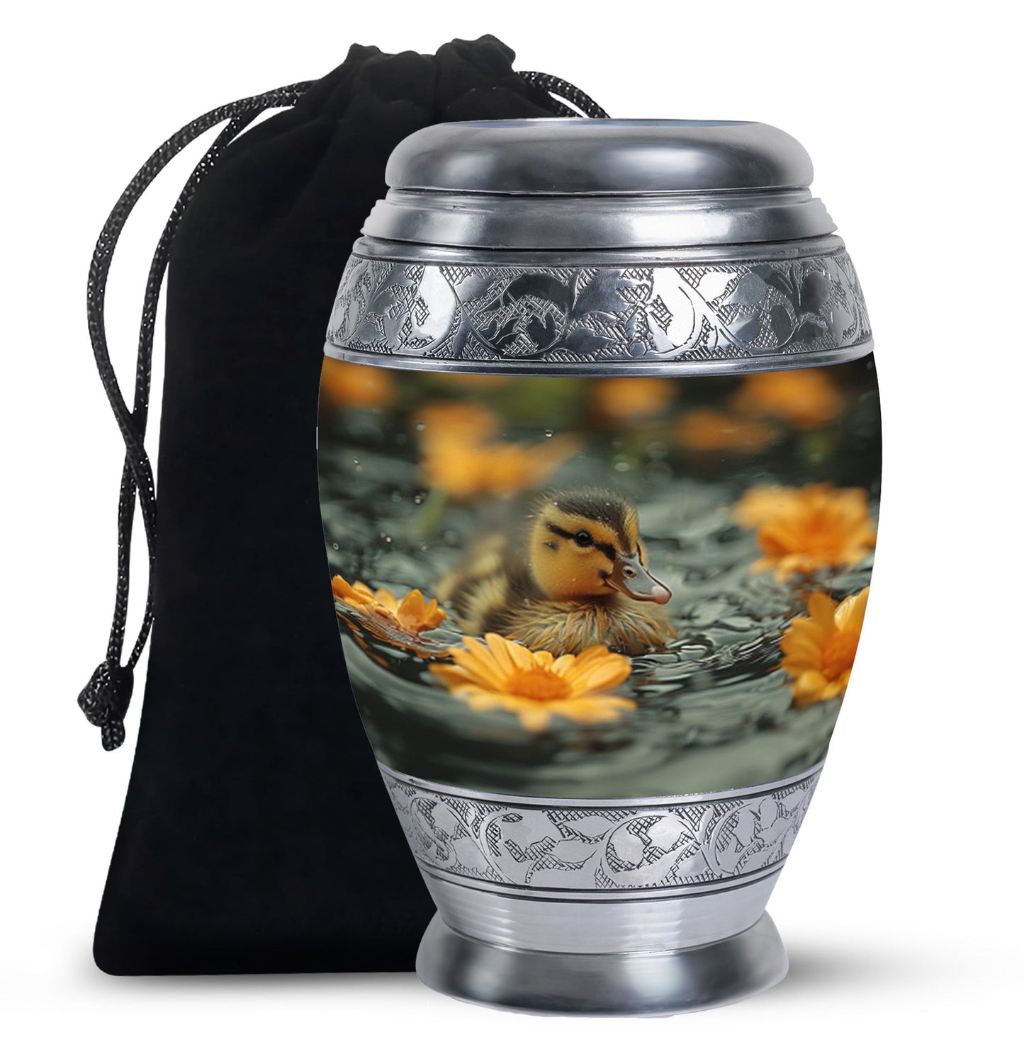 Personalized Bird Memorial Urn for Human Ashes - 10-inch, 200 cu in - Yatskia