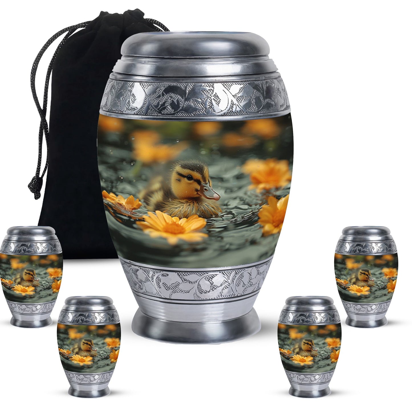 Personalized Bird Memorial Urn for Human Ashes - 10-inch, 200 cu in - Yatskia