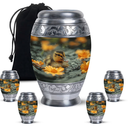 Personalized Bird Memorial Urn for Human Ashes - 10-inch, 200 cu in - Yatskia