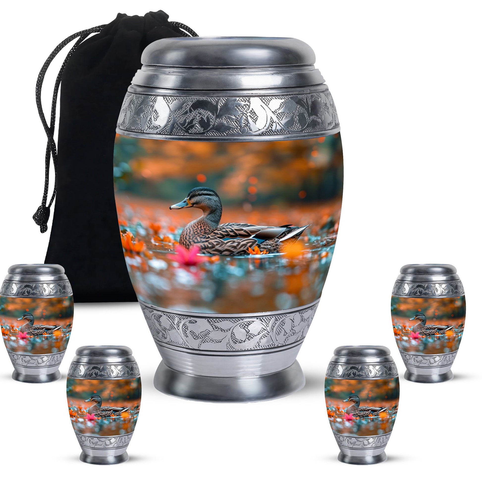 Duck Cremation Ashes Memorial Urn - Funeral Urn For Men & Women