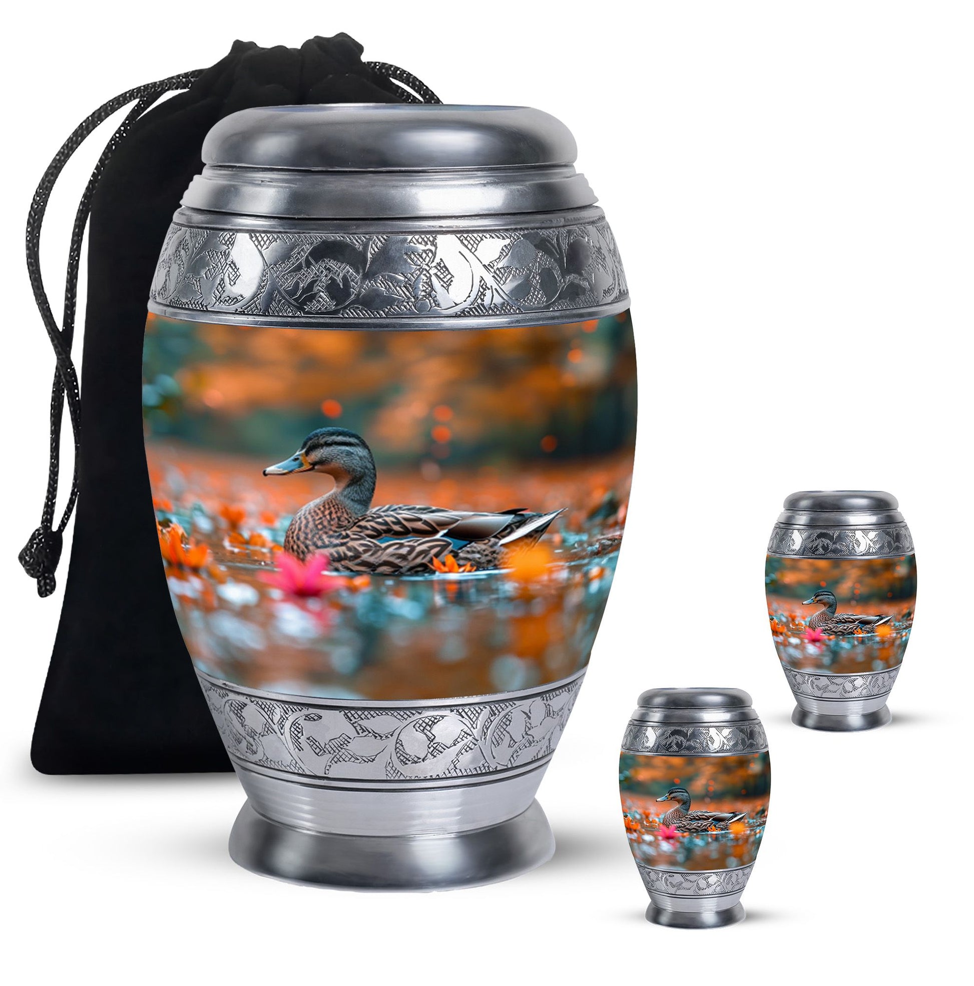 Duck Cremation Ashes Memorial Urn - Funeral Urn For Men & Women