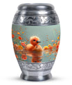 Baby Duck Memorial Urn Combo Set - Large And Keepsake Ashes Urn