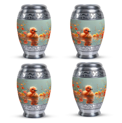 Personalized Flower Keepsake Urn for Human Ashes - 10-inch, 200 cu in - Yatskia