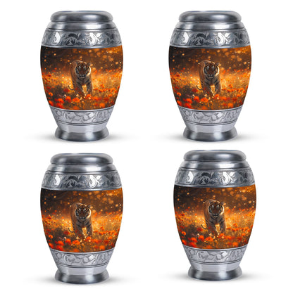 Personalized Tiger Cremation Urn for Human Ashes - 10-inch, 200 cu in - Yatskia