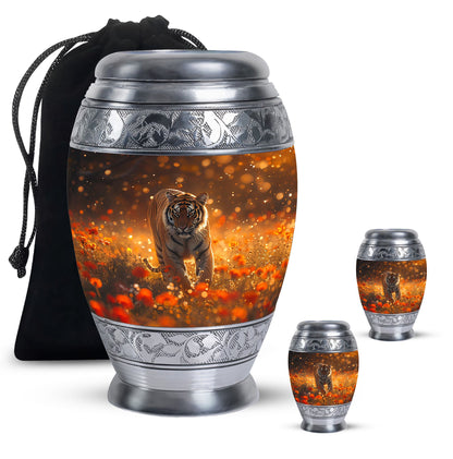 Personalized Tiger Cremation Urn for Human Ashes - 10-inch, 200 cu in - Yatskia