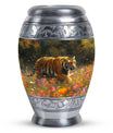 Bengal Tiger Urn Combo Set  - Large & Keepsake Urn Set For Funeral