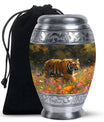 Bengal Tiger Urn Combo Set  - Large & Keepsake Urn Set For Funeral