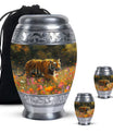 Bengal Tiger Urn Combo Set  - Large & Keepsake Urn Set For Funeral