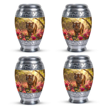 Personalized Tiger Cremation Urn for Human Ashes - 10-inch, 200 cu in - Yatskia