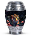 Hungry Black Tiger Cremation Urn - Burial Urn For Ashes
