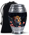 Hungry Black Tiger Cremation Urn - Burial Urn For Ashes