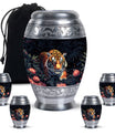 Hungry Black Tiger Cremation Urn - Burial Urn For Ashes