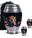 Hungry Black Tiger Cremation Urn - Burial Urn For Ashes