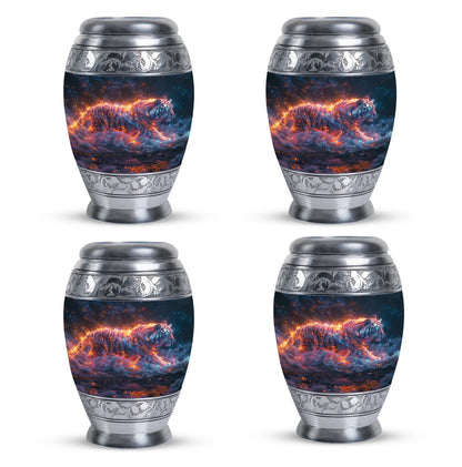 Personalized Tiger Cremation Urn for Adult - 10-inch, 200 cu in - Yatskia