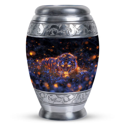 Personalized Tiger Cremation Urn for Mom - 10-inch, 200 cu in - Yatskia