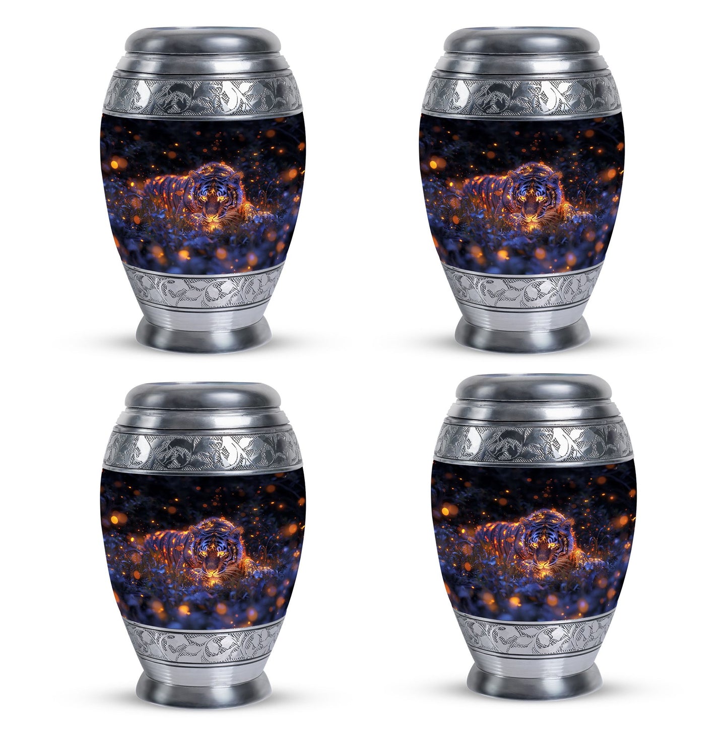 Personalized Tiger Cremation Urn for Mom - 10-inch, 200 cu in - Yatskia