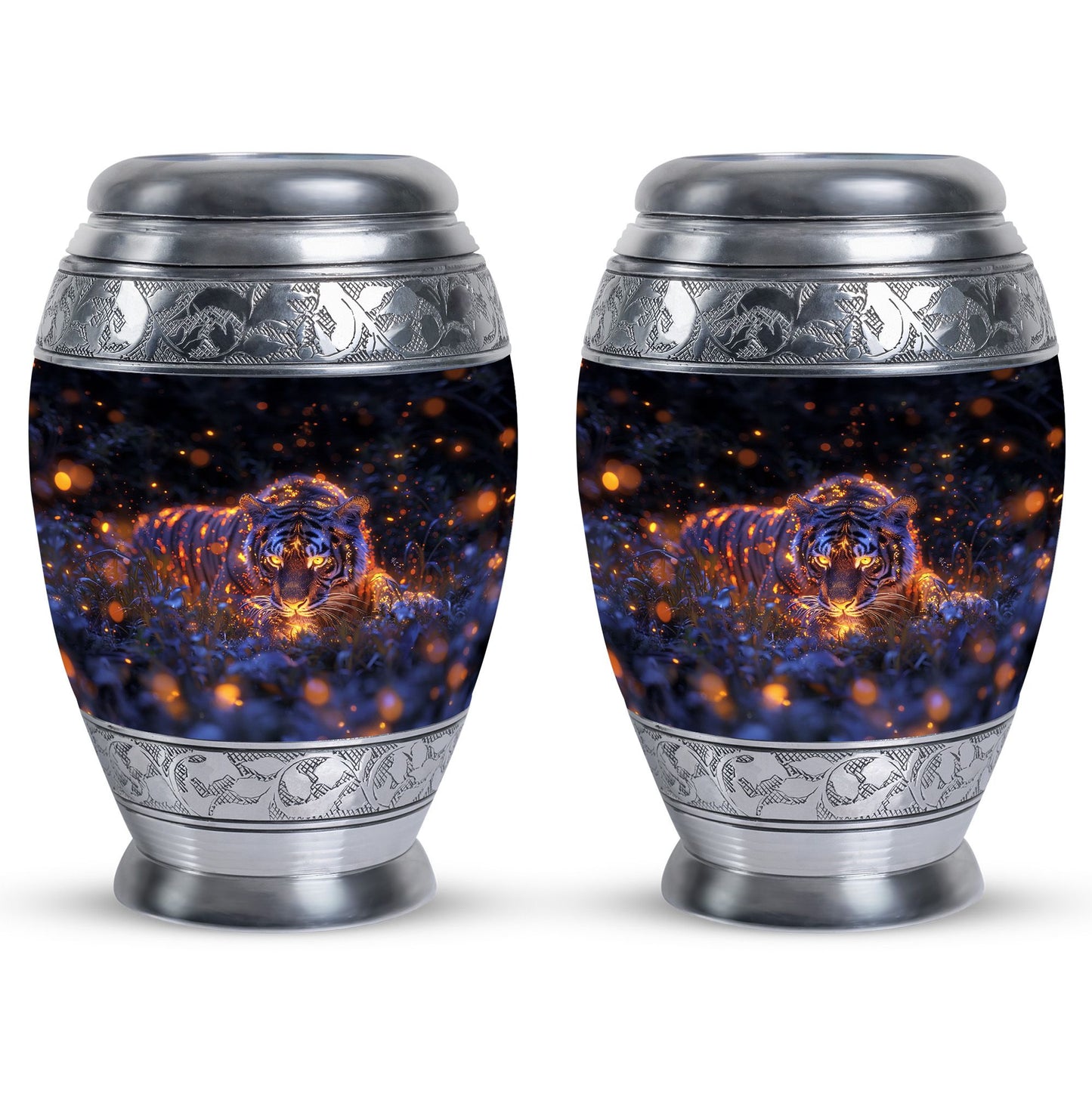 Personalized Tiger Cremation Urn for Mom - 10-inch, 200 cu in - Yatskia