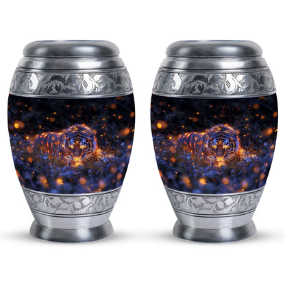 Personalized Tiger Cremation Urn for Mom - 10-inch, 200 cu in - Yatskia
