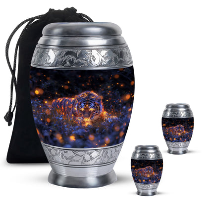 Personalized Tiger Cremation Urn for Mom - 10-inch, 200 cu in - Yatskia
