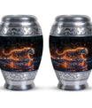 Tiger Cremation Urn - Artistic Black Decorative Urn For Hunan Ashes