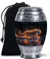 Tiger Cremation Urn - Artistic Black Decorative Urn For Hunan Ashes