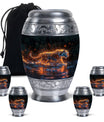 Tiger Cremation Urn - Artistic Black Decorative Urn For Hunan Ashes