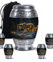 Hunger Tiger Black Cremation Urn - Urns For Human Ashes Large Adult