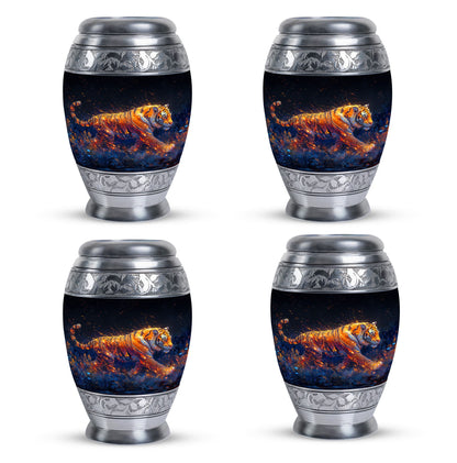 Personalized Tiger Cremation Urn for Mom - 10-inch, 200 cu in - Yatskia