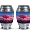 Tree of Life Urn for Human Ashes - Pink Cherry Blossom Design