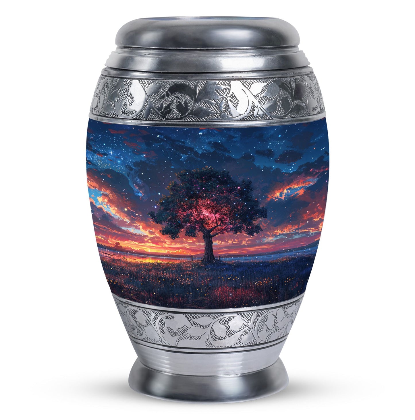 Personalized Tree of Life Cremation Urn for Human Ashes - 10-inch, 200 cu in - Yatskia