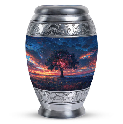 Personalized Tree of Life Cremation Urn for Human Ashes - 10-inch, 200 cu in - Yatskia