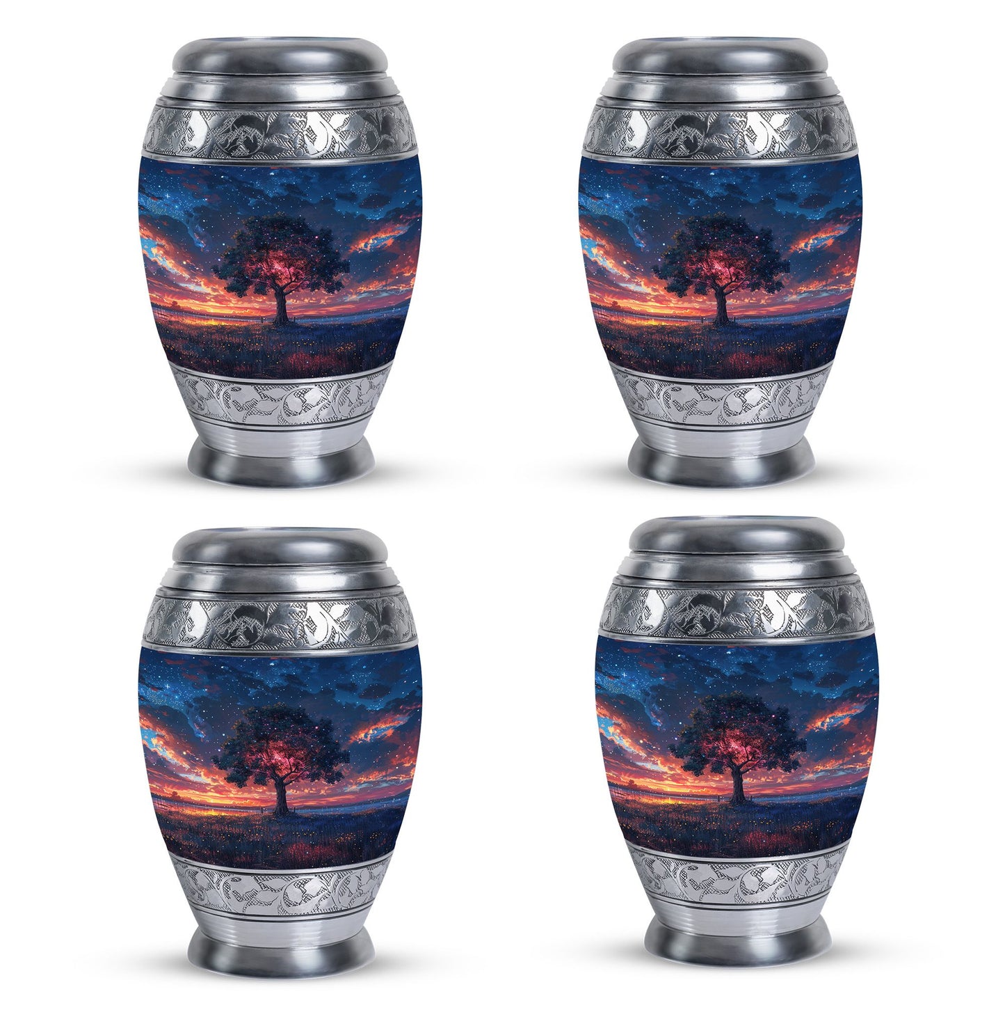 Personalized Tree of Life Cremation Urn for Human Ashes - 10-inch, 200 cu in - Yatskia