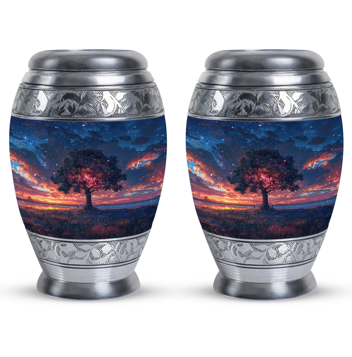 Personalized Tree of Life Cremation Urn for Human Ashes - 10-inch, 200 cu in - Yatskia